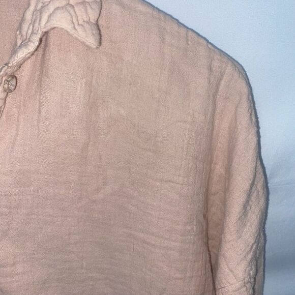 Women's TopShop Rose Pink Button Down Shirt - Picture 5 of 15